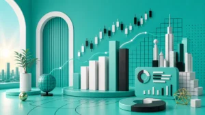 Next Move Markets custom rotating visual for europe-market-open-turquoise