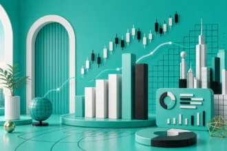 Next Move Markets custom rotating visual for europe-market-open-turquoise