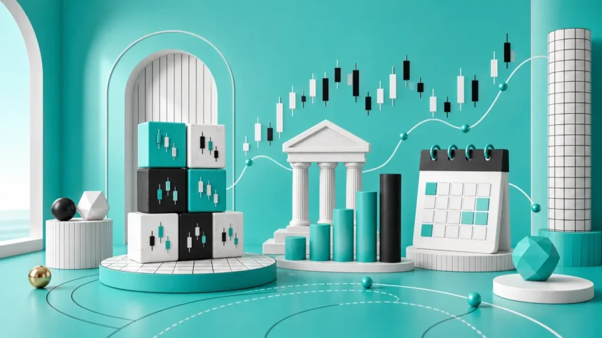 Next Move Markets custom rotating visual for forex-market-drivers-turquoise