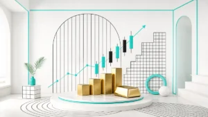 Next Move Markets custom visual for gold price analysis today