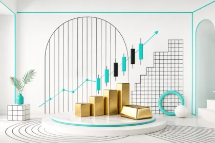 Next Move Markets custom visual for gold price analysis today