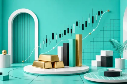 Next Move Markets custom rotating visual for gold-price-analysis-turquoise