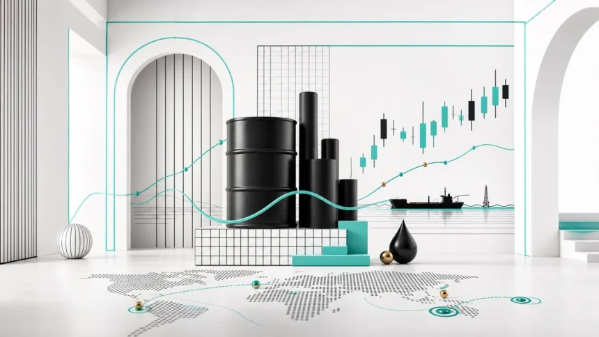 Next Move Markets custom visual for oil price forecast today