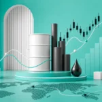 Next Move Markets custom rotating visual for oil-price-forecast-turquoise
