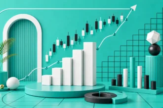Next Move Markets custom rotating visual for stocks-market-analysis-turquoise