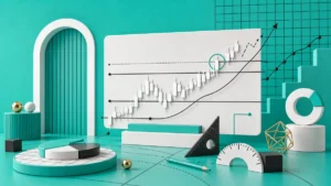 Next Move Markets custom rotating visual for technical-analysis-turquoise