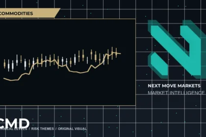 Next Move Markets Commodities Dark Desk Logo visual with official N logo