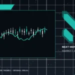 Next Move Markets Day Trading Strategies Dark Desk Logo visual with official N logo