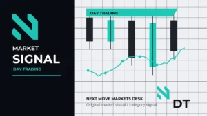 Next Move Markets Day Trading Strategies Editorial Signal Logo visual with official N logo