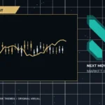 Next Move Markets Gold Forecast Dark Desk Logo visual with official N logo