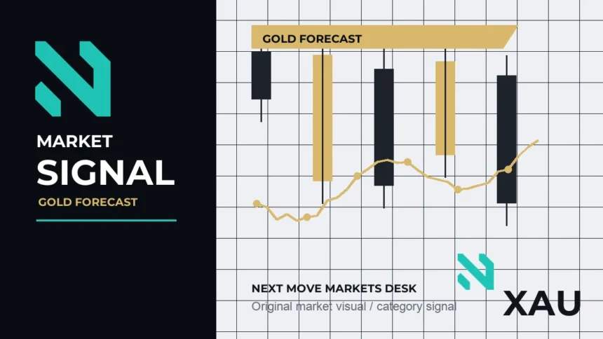 Next Move Markets Gold Forecast Editorial Signal Logo visual with official N logo