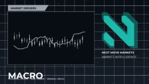 Next Move Markets Market Drivers Dark Desk Logo visual with official N logo