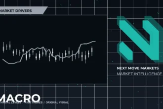 Next Move Markets Market Drivers Dark Desk Logo visual with official N logo