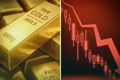 Gold price downtrend market chart