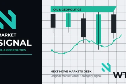 Next Move Markets Oil Geopolitics Editorial Signal Logo visual with official N logo