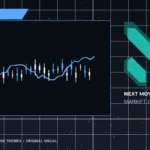 Next Move Markets Stocks Dark Desk Logo visual with official N logo